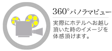 360���p�m���}�r���[�@���ۂɃz�e���ւ��z�����������̃C���[�W��̌������܂��B