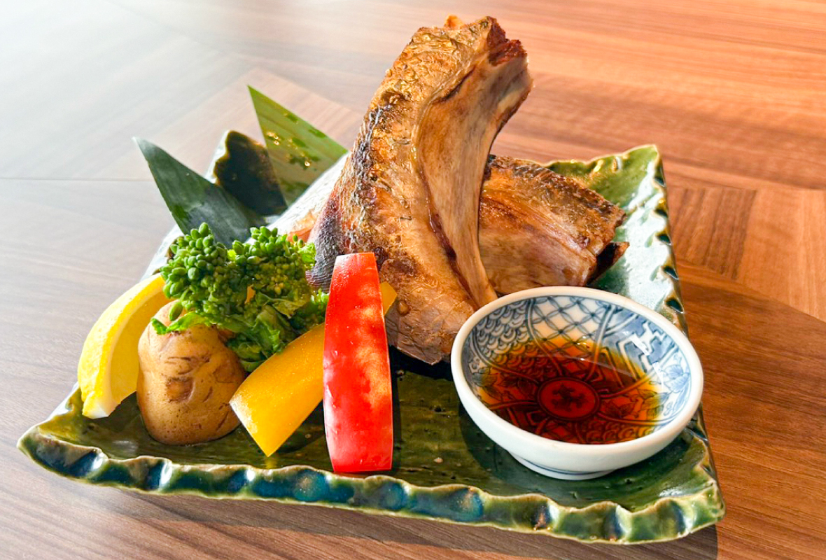 北海道だし醤油で楽しむマグロのカマ焼き